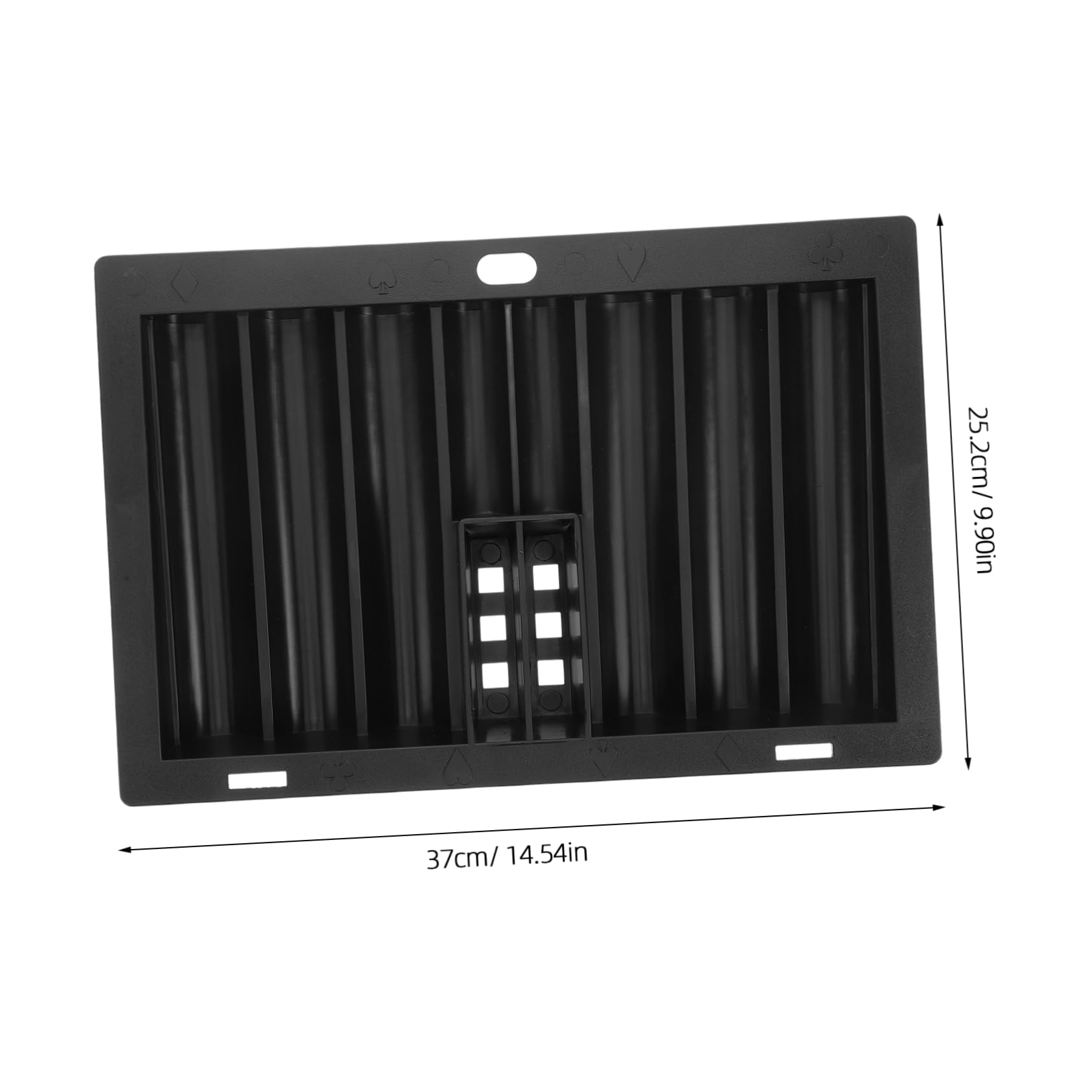 Abaodam Versatile Poker Chip Holder Acrylic Table Chip Tray Storage Accessories Compact Size