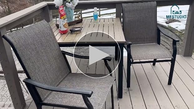 Amazon.com: MFSTUDIO Outdoor Patio Dining Chairs, 2 PCS