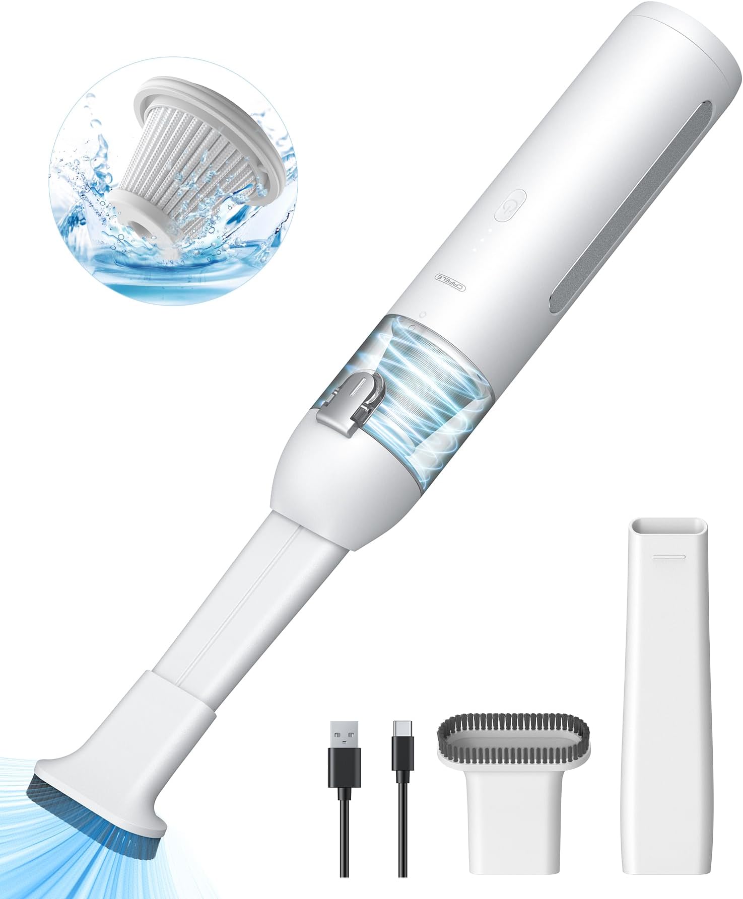 Car Vacuum Cordless Rechargeable with 2 Filters Handheld Vacuum Cleaner by VacLife