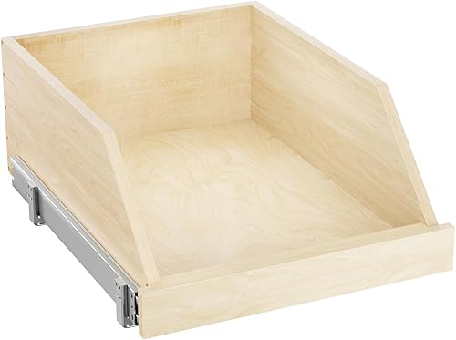 LOVMOR Organizador de gabinete extraíble, cajones extraíbles para armarios, estante de cajones de madera deslizante, organizadores biselados de 8