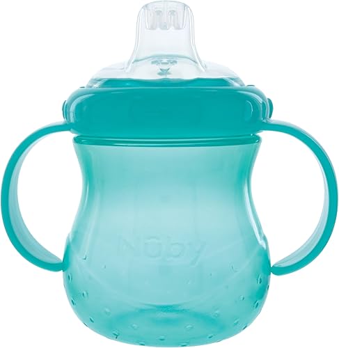 Miniatura 5 de Nuby Vaso de plástico con dos asas antiderrames con boquilla suave, 10 onzas, los colores pueden variar