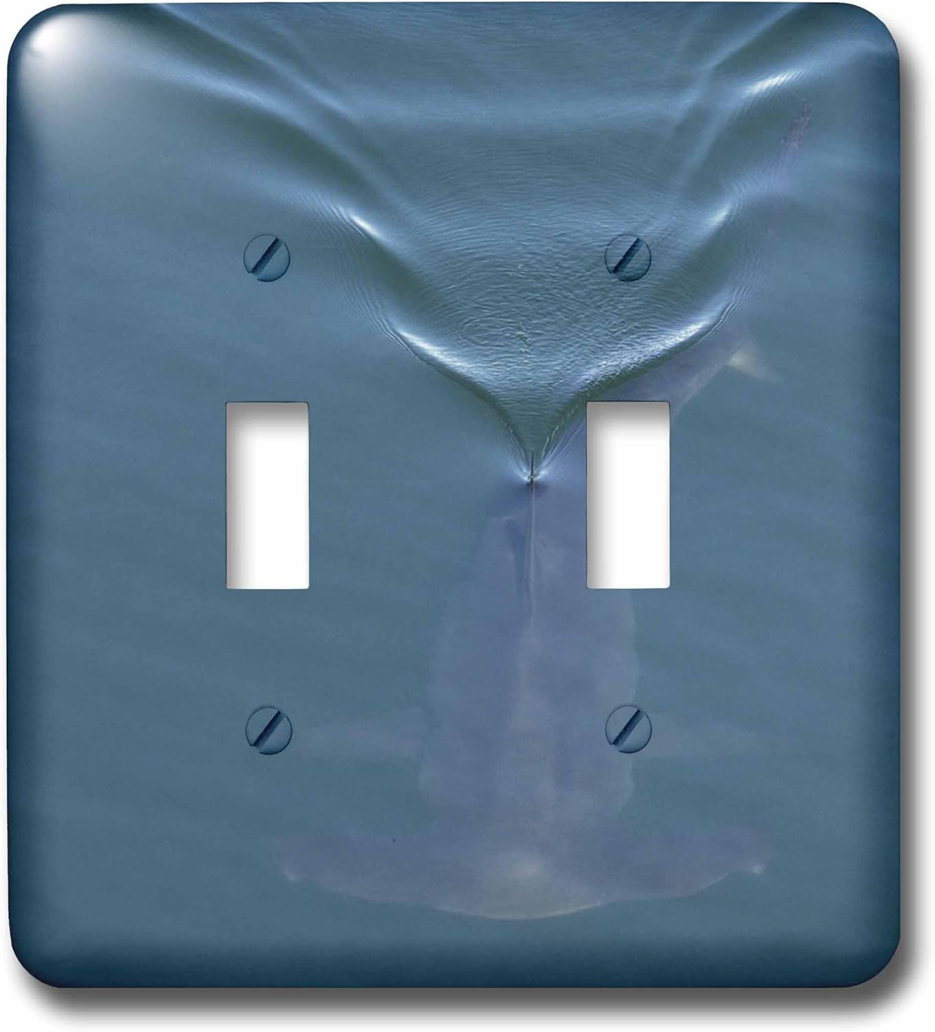 3dRose Smooth Hammerhead Shark swimming under the surface in open ocean 2 plug outlet cover