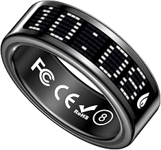 FYFIT Smart Ring Pro | India’s First Call Alert Ring with Prayer Mode, Heart Rate Monitor & Auto Workout Tracking (Midnigh...