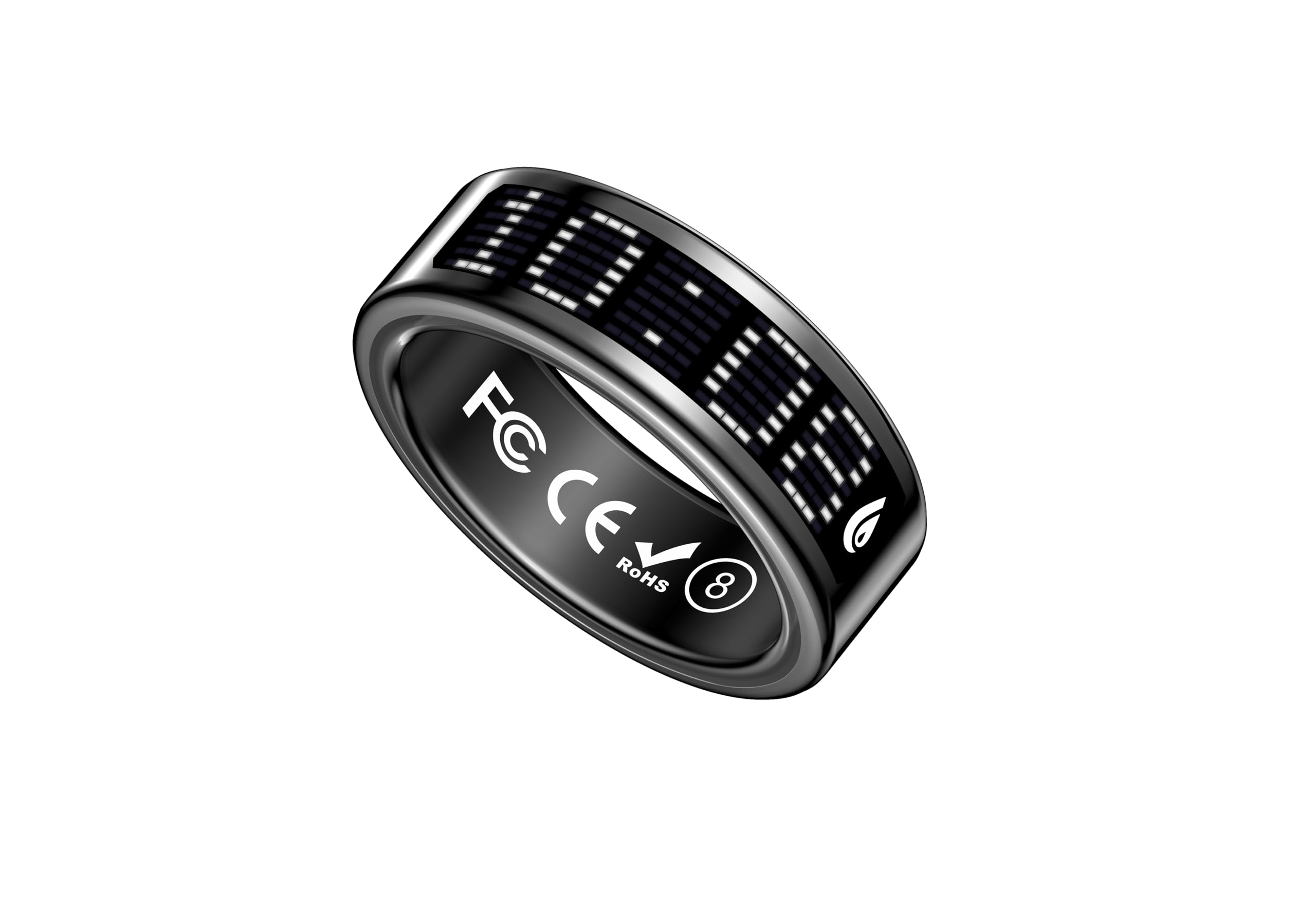 Smart Ring Ultra | Caller Notifications & Vibration Alerts | Built-in LED Display | Sleep Tracker, Heart Rate, HRV & SPO₂ | Sports Modes | Gesture Control, Midnight Black, 13-22.3 mm-picture-14