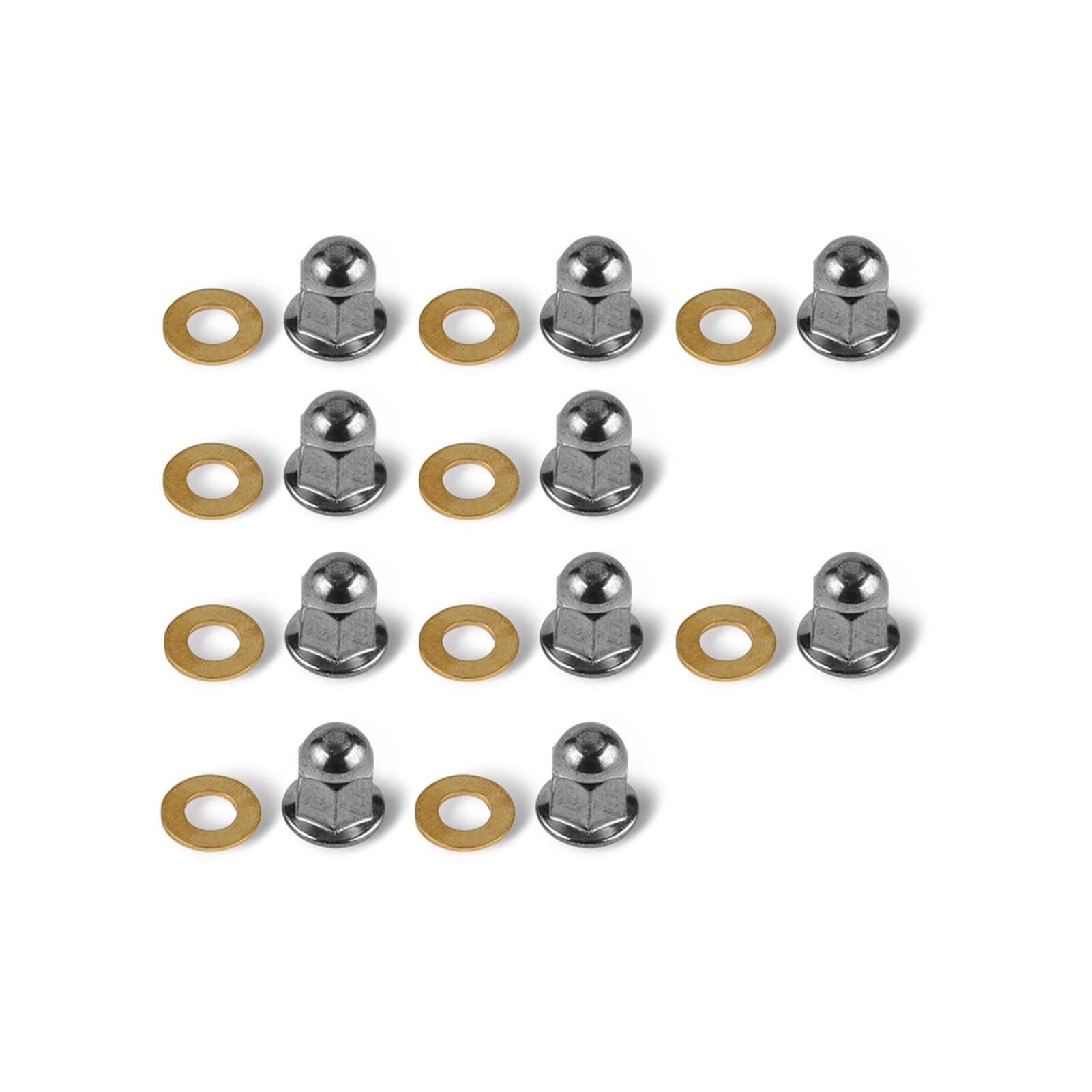 Amazon.com: HUOJUA 10pcs M8 Polished Acorn Head Nuts Washers Cool