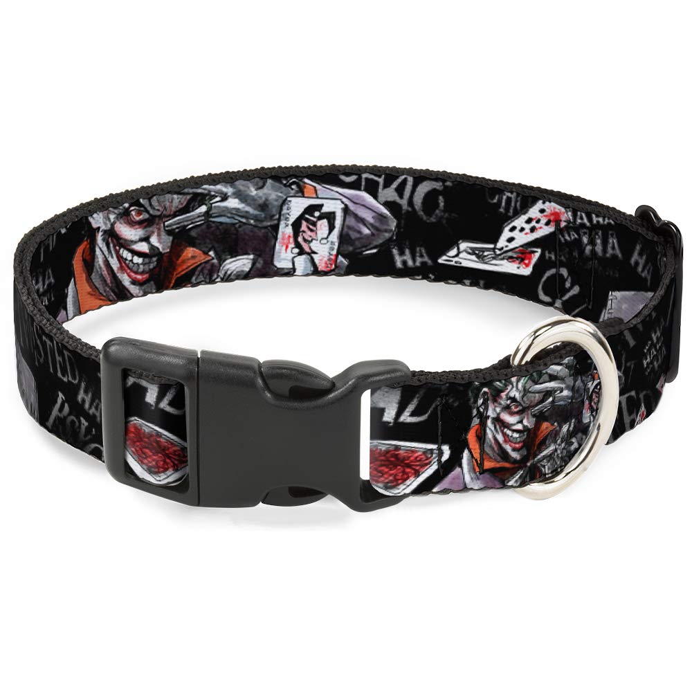 Collar Joker Buckle Down con clip plástico y dos posiciones negro