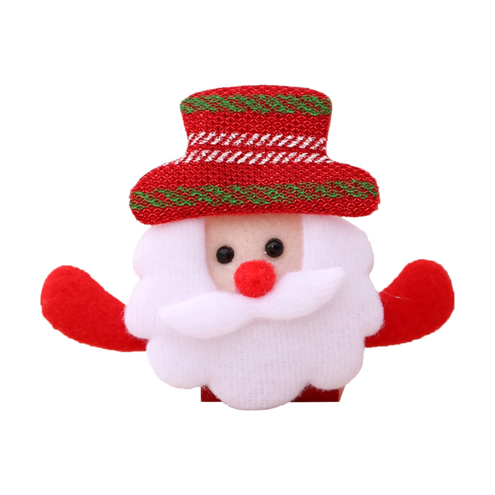 Christmas Decorations Luminous Brooch Cartoon Brooch Christmas Event Tables And Chairs (a-D, One Size)