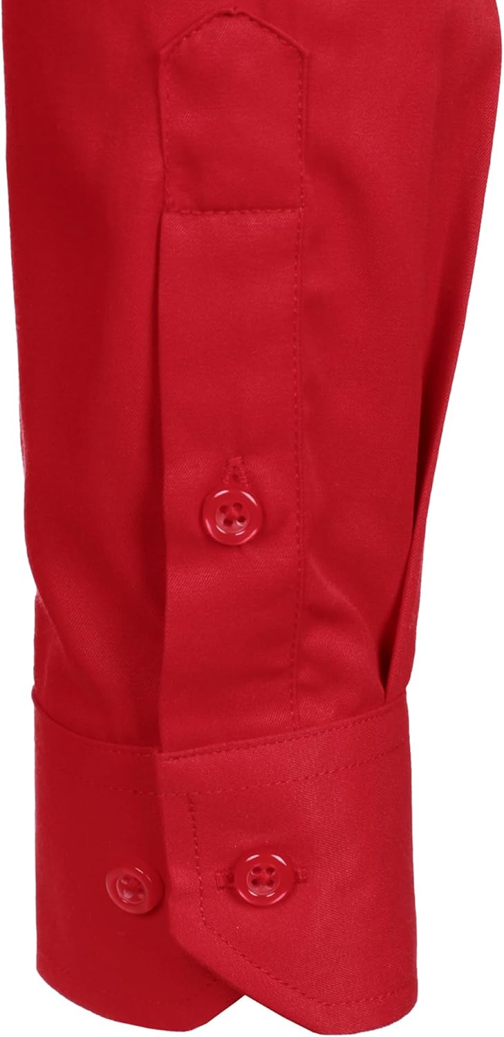 ZEROYAA Men's Long Sleeve Dress Shirt Solid Slim Fit Casual Business Formal Button Up Shirts with Pocket - Image 6