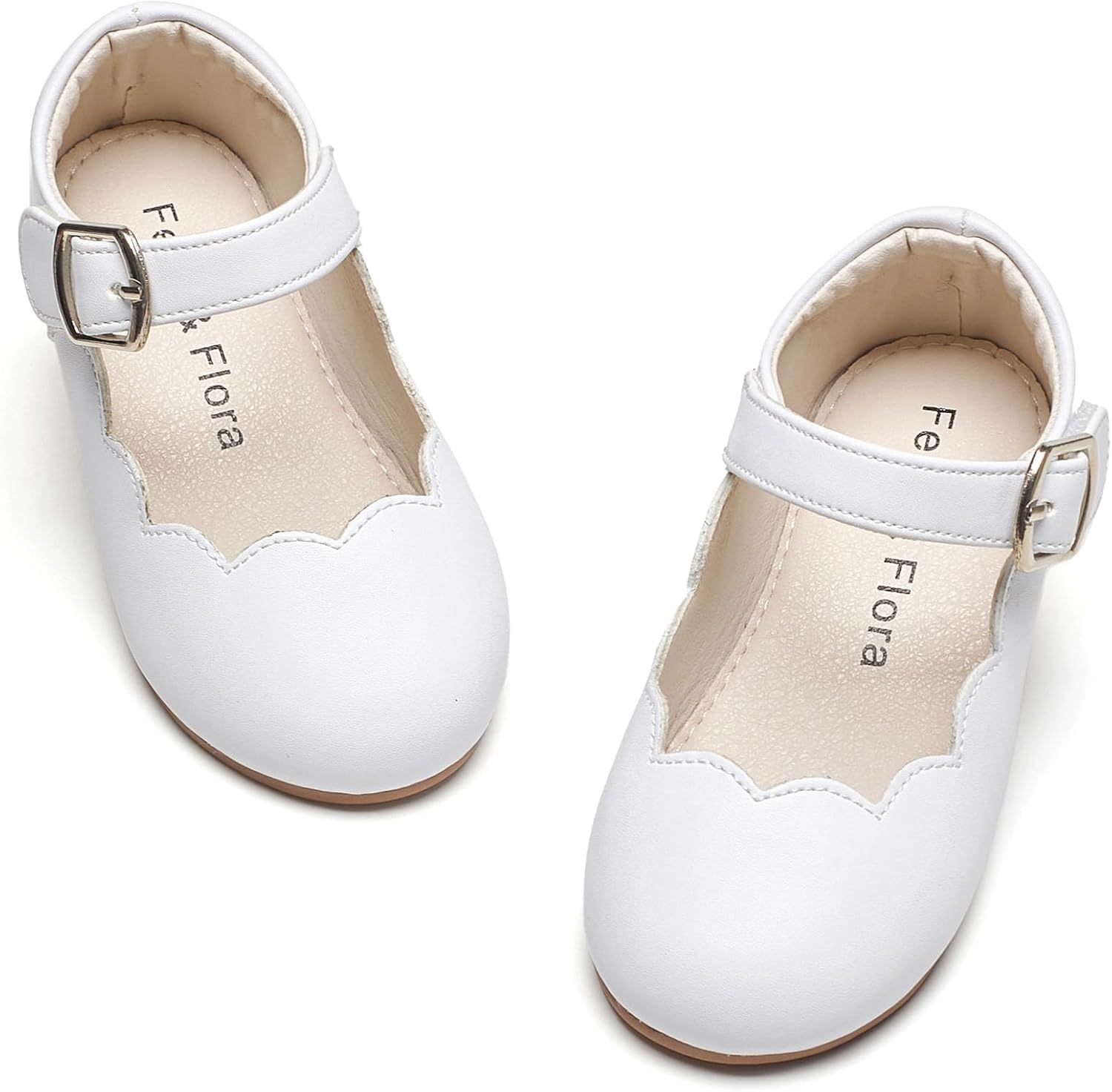 Felix & Flora Toddler Flower Girl Dress Shoes - Baby Girl Ballet Mary Jane Flats for Party School Wedding