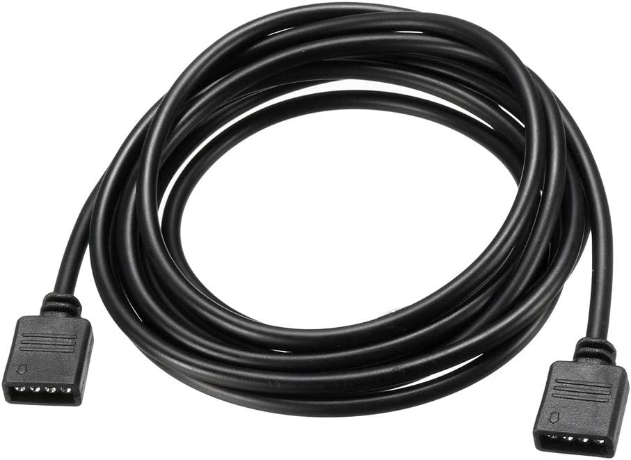 uxcell RGB Splitter Cable Female to Female 4 Pin Extension Connector Cord Wire for 5050 3528 LED Light Strips 2M Length