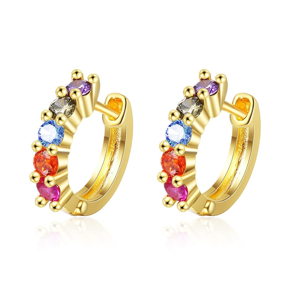 d'Argento da Donna gioielleria, 925 Sterling Silver Huggie Rhinestone Orecchini Le Stelle Prua Foglia Farfalla di Cristallo Geometria affascinanti Regali Moderni per Fidanzata, Moglie, Sorella,