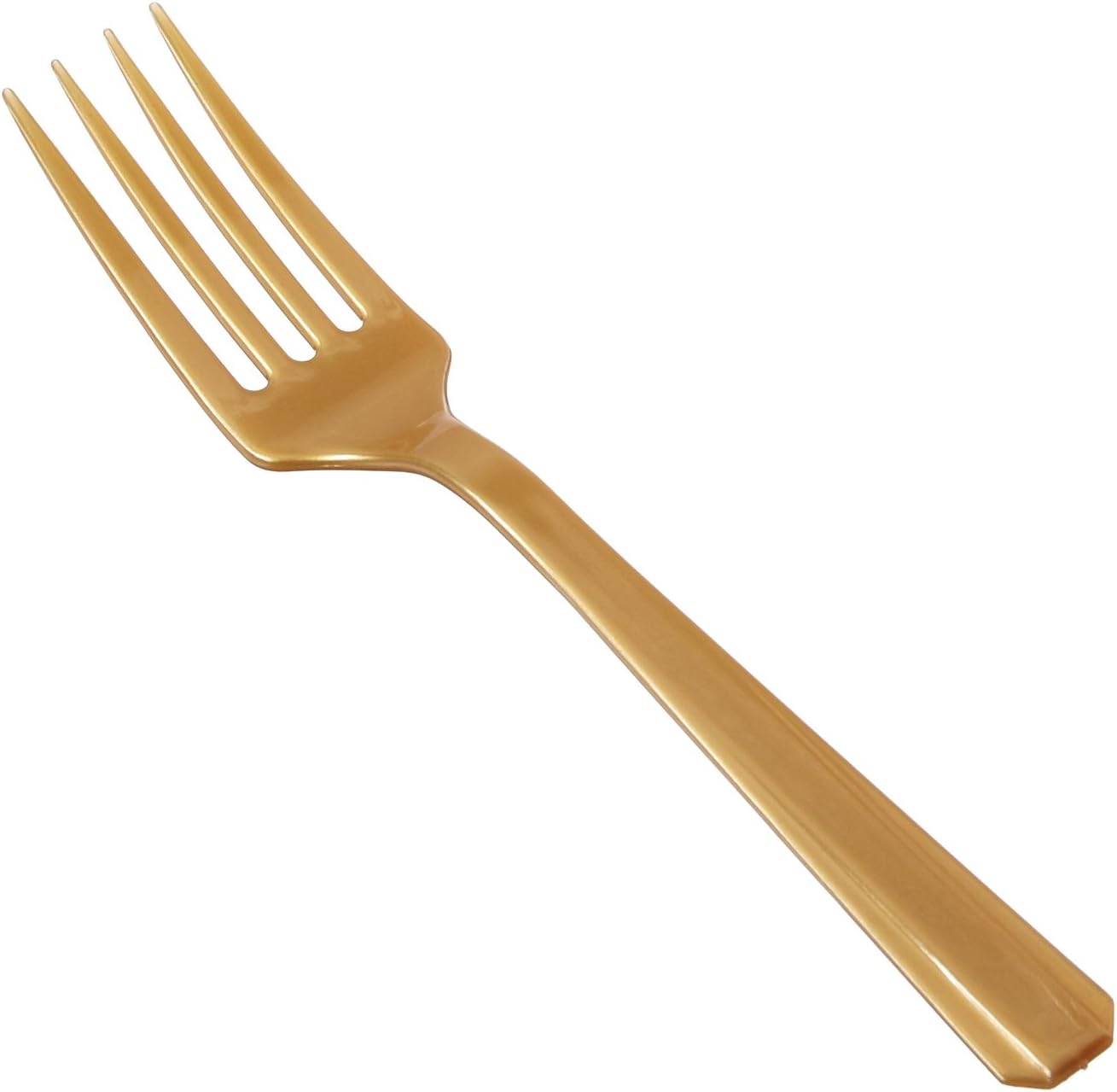 Amscan Elegant Gold Plastic Fork (Pack of 240) Eco