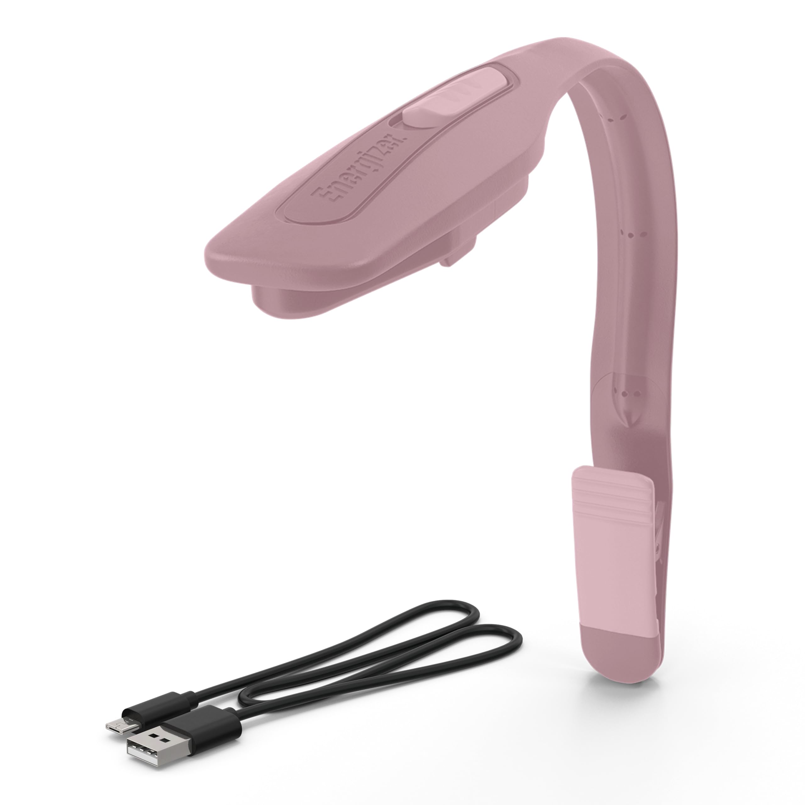 Energizer Flex-R LED Rechargeable Book Light for Reading in Bed, Pink