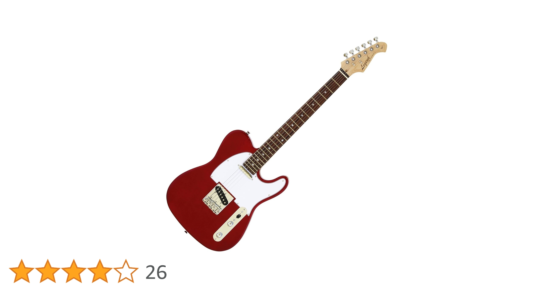 Legendキャンディアップルレッド メイプルネックローズ指板 テレキャスタイプ Legendキャンディアップルレッド メイプルネックローズ指板