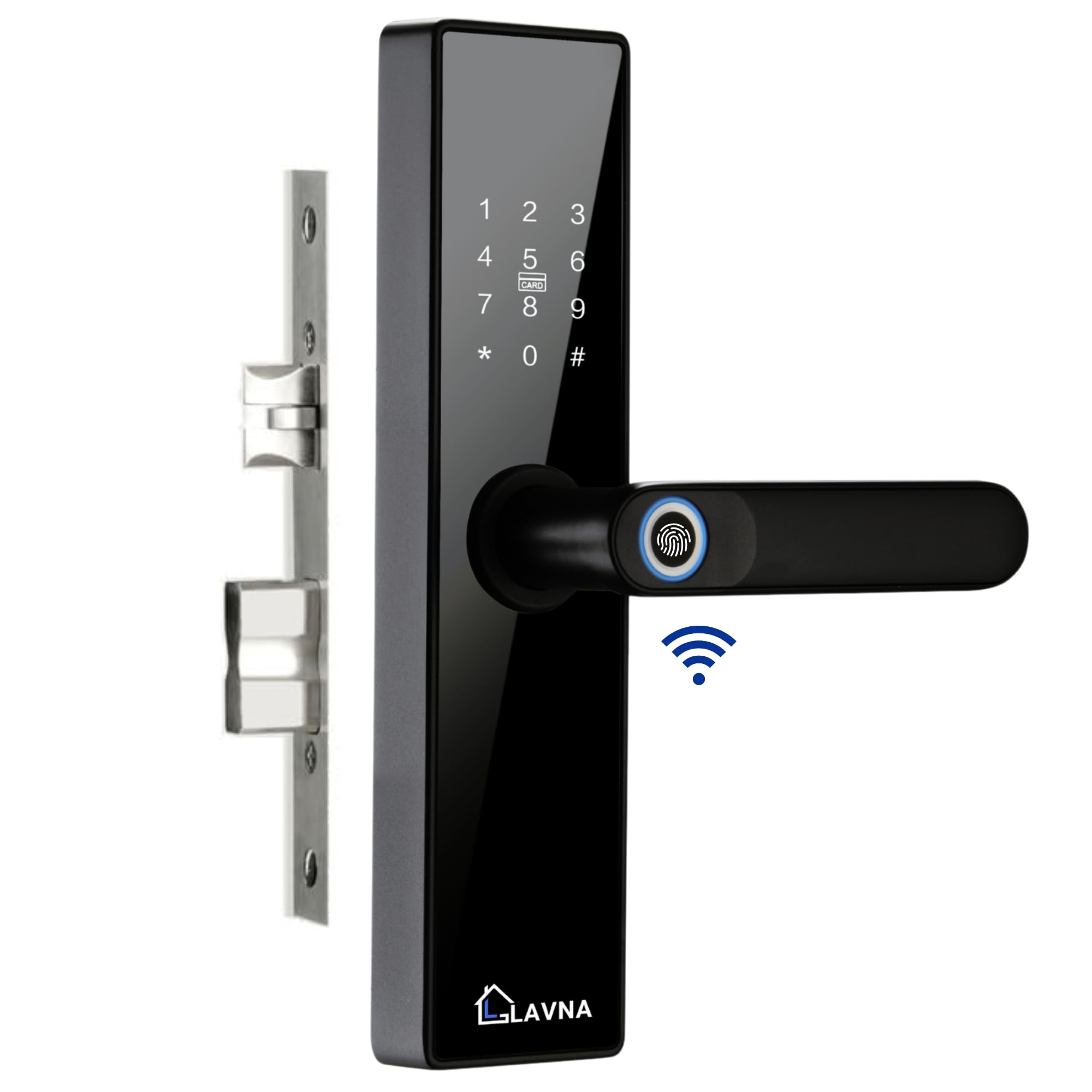 Buy LAVNA LA16 Smart WiFi Door Lock with Fingerprint, Bluetooth + WiFi