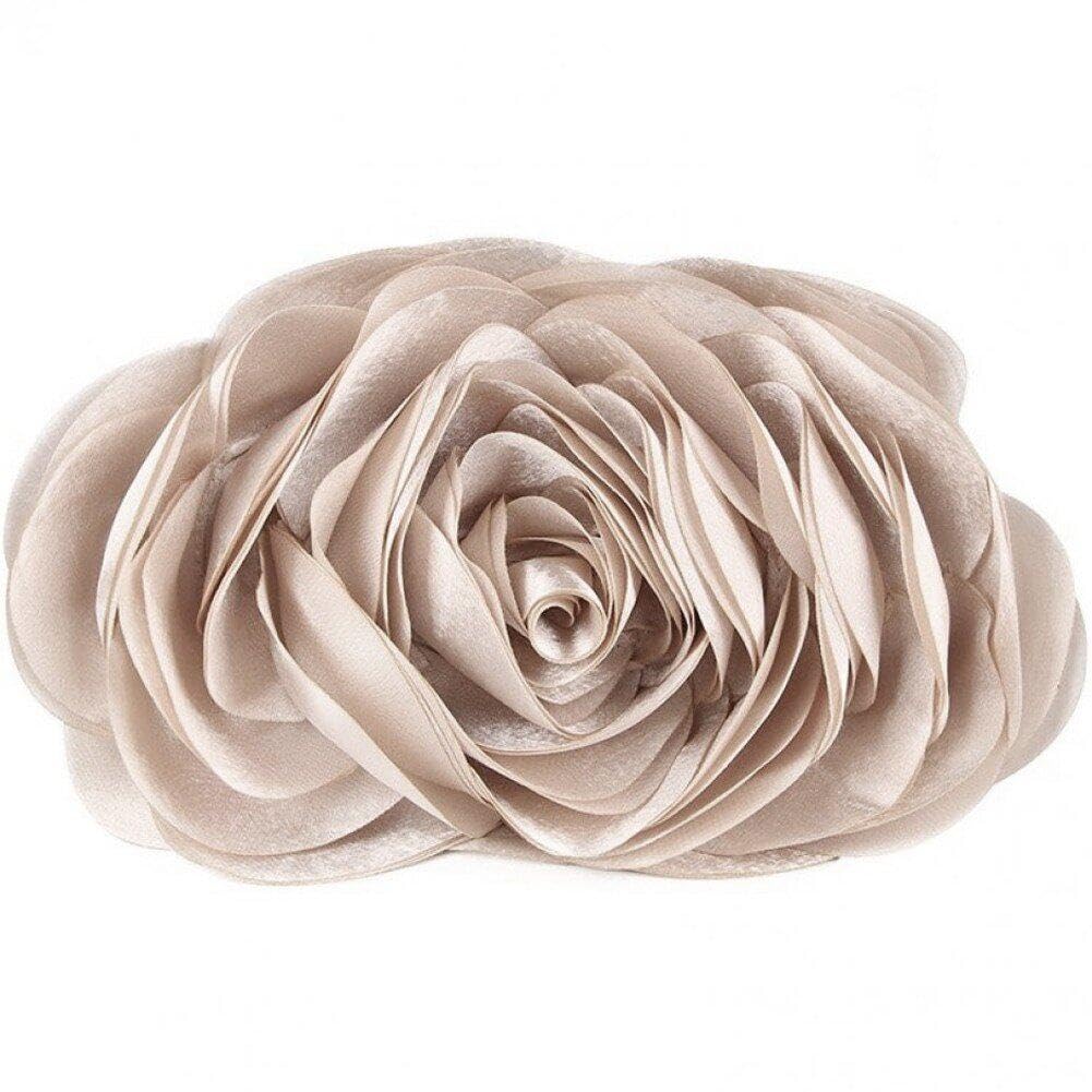 Sanfly Women's Apricot Evening Bag Flower Shaped Bags For Evening Purse Sparkly Evening Handbag Elegant Lady Purse For Wedding Banquet