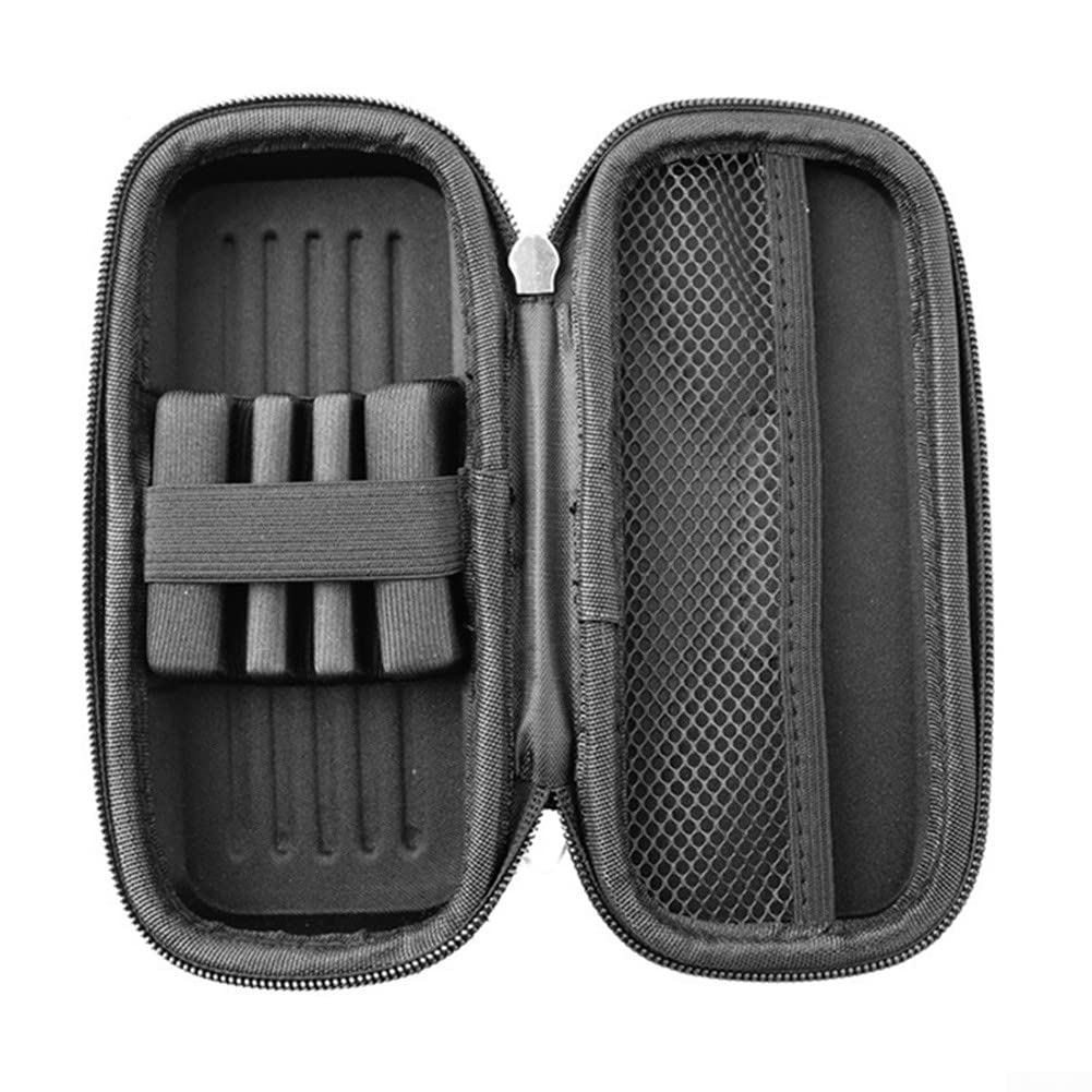 Custodia Rigida In EVA Per Freccette - Porta Freccette Da Viaggio Con Chiusura Lampo - Organizer Per 4 Freccette Con Punta In Acciaio O Morbida E Accessori (solo Custodia, Nera) - 2