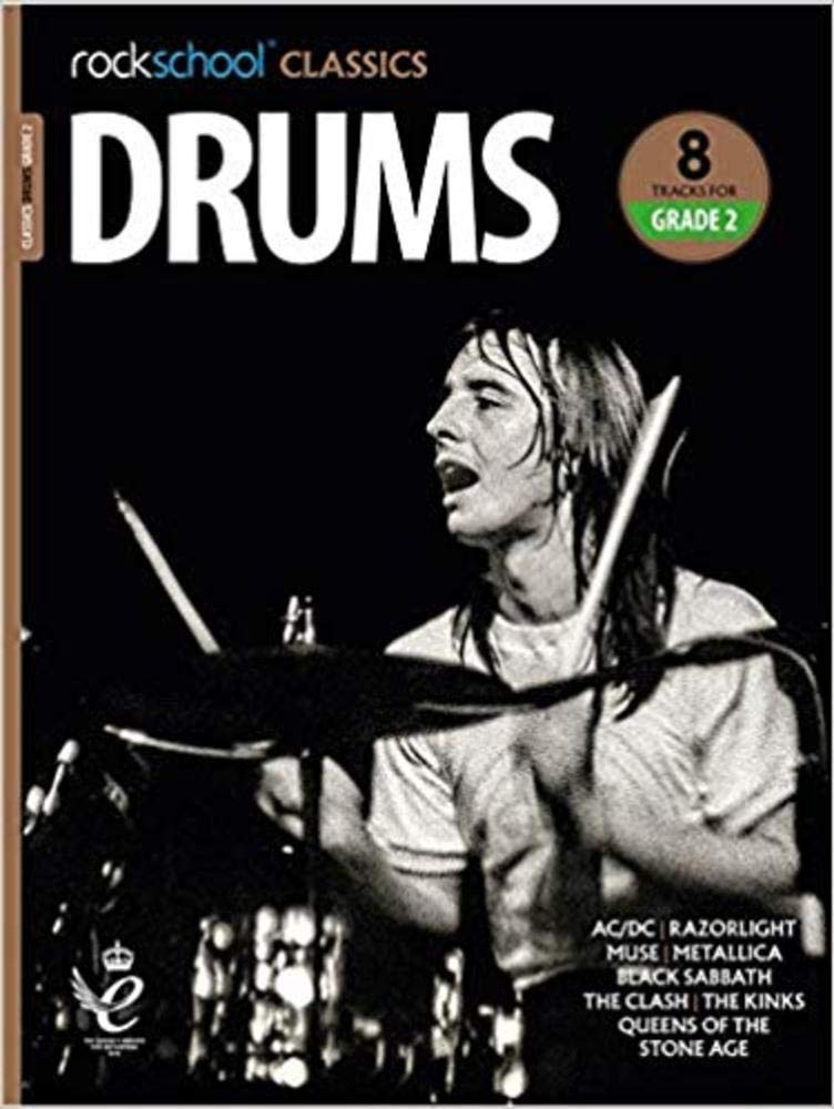 Rockschool Classics Drums Grade 2 (2018) Paperback – 29 Aug. 2018