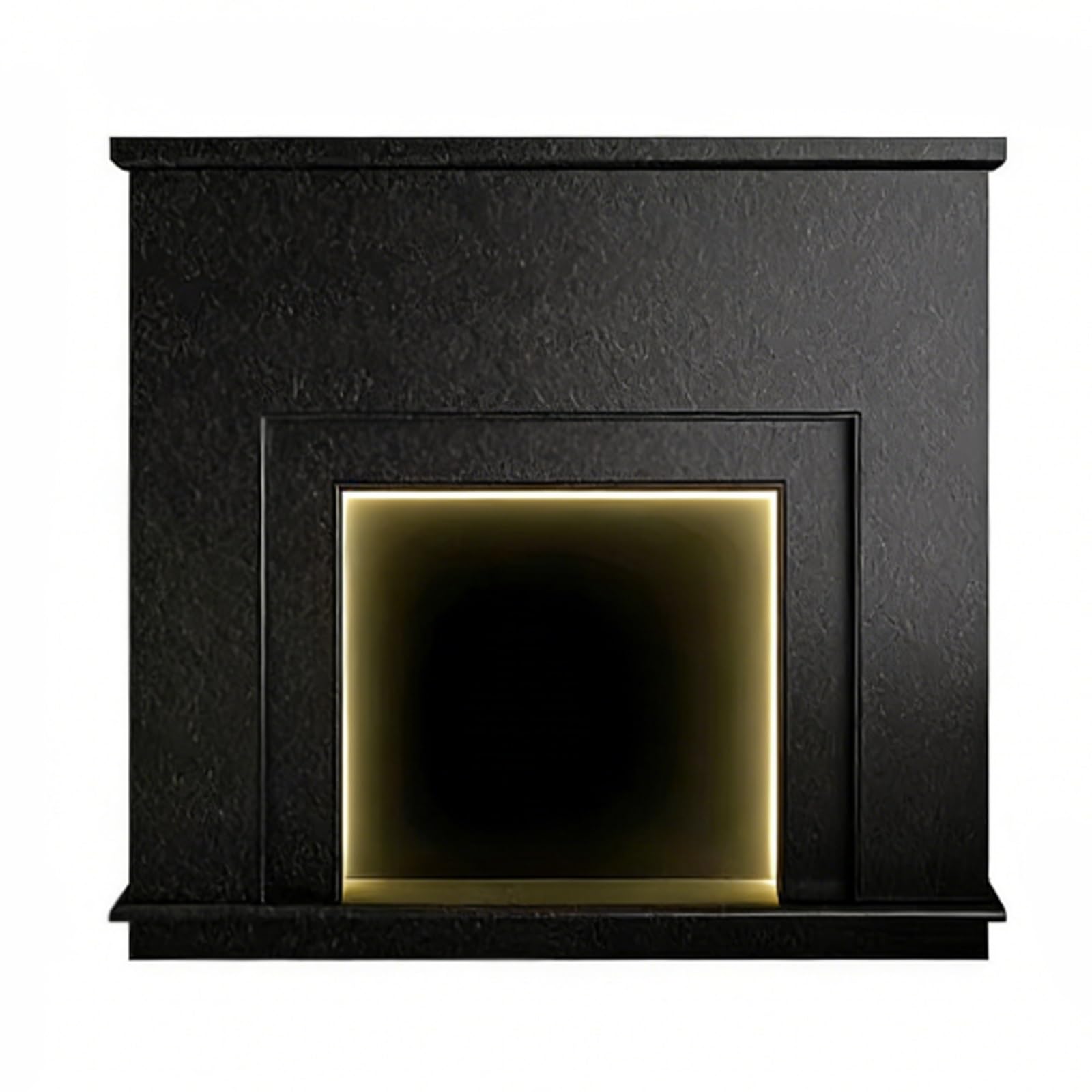 Fzl02068lm Black Mantels Surrounds French Style Freestanding Fireplace Mantel Shelf Modern Minimalist Surround Decorated Frame(Black)