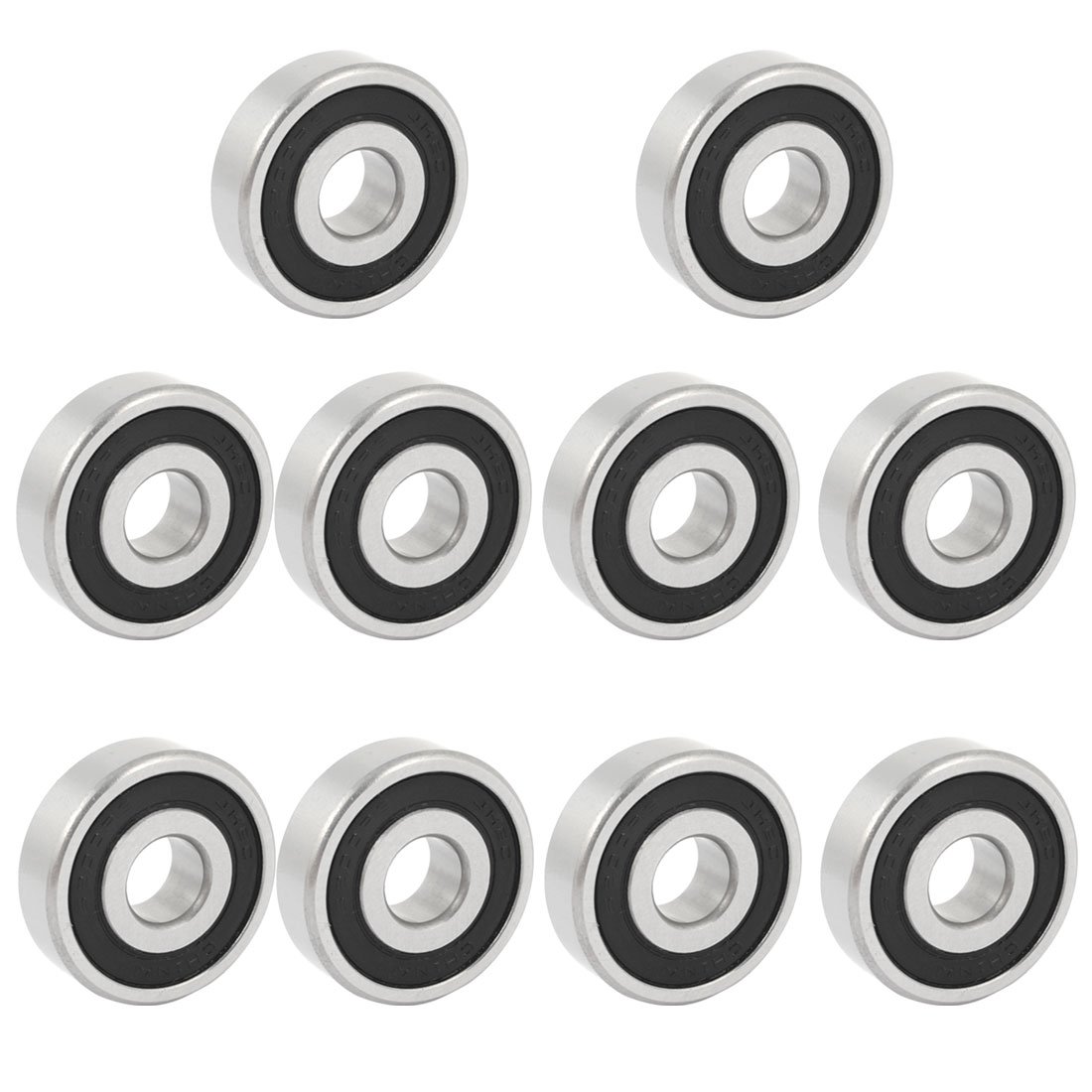 Rodamientos de bolas 6200RS de 10mmx30mmx9mm blindados con ranura profunda pack de 10 unidades