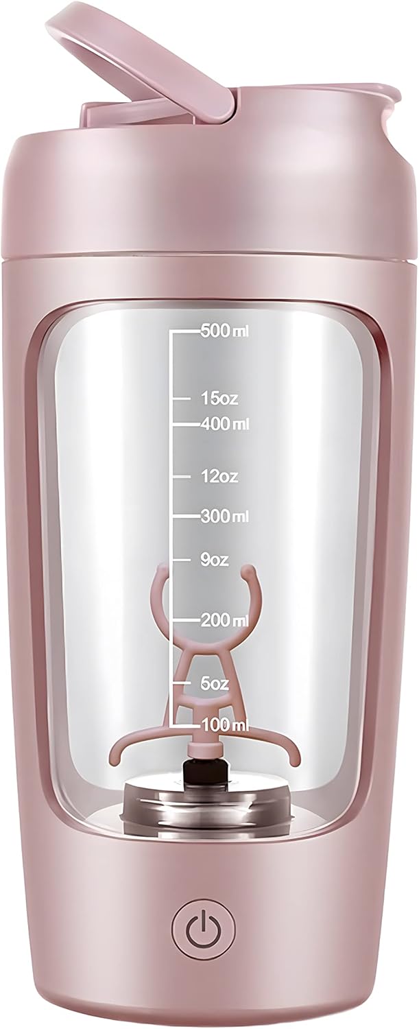 Electrical Shaker Bottle for Protein Mixes USB Rechargeable (Pink) Electrical Shaker Bottle for Protein Mixes USB Rechargeable (Pink)