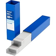 E6011 Welding Rods 3/32" 5LB Carbon Steel Stick Electrodes, All-Position Cellulosic Electrode for AC Arc Welding, Strong Penetration & Easy Slag Removal