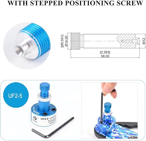 Miniatura 6 de JRready ST2165 M225201-01 Kit de herramientas de crimpado NEW-ASF1G Herramienta de crimpado con ajuste de tornillo universal UF2-5 y PH102
