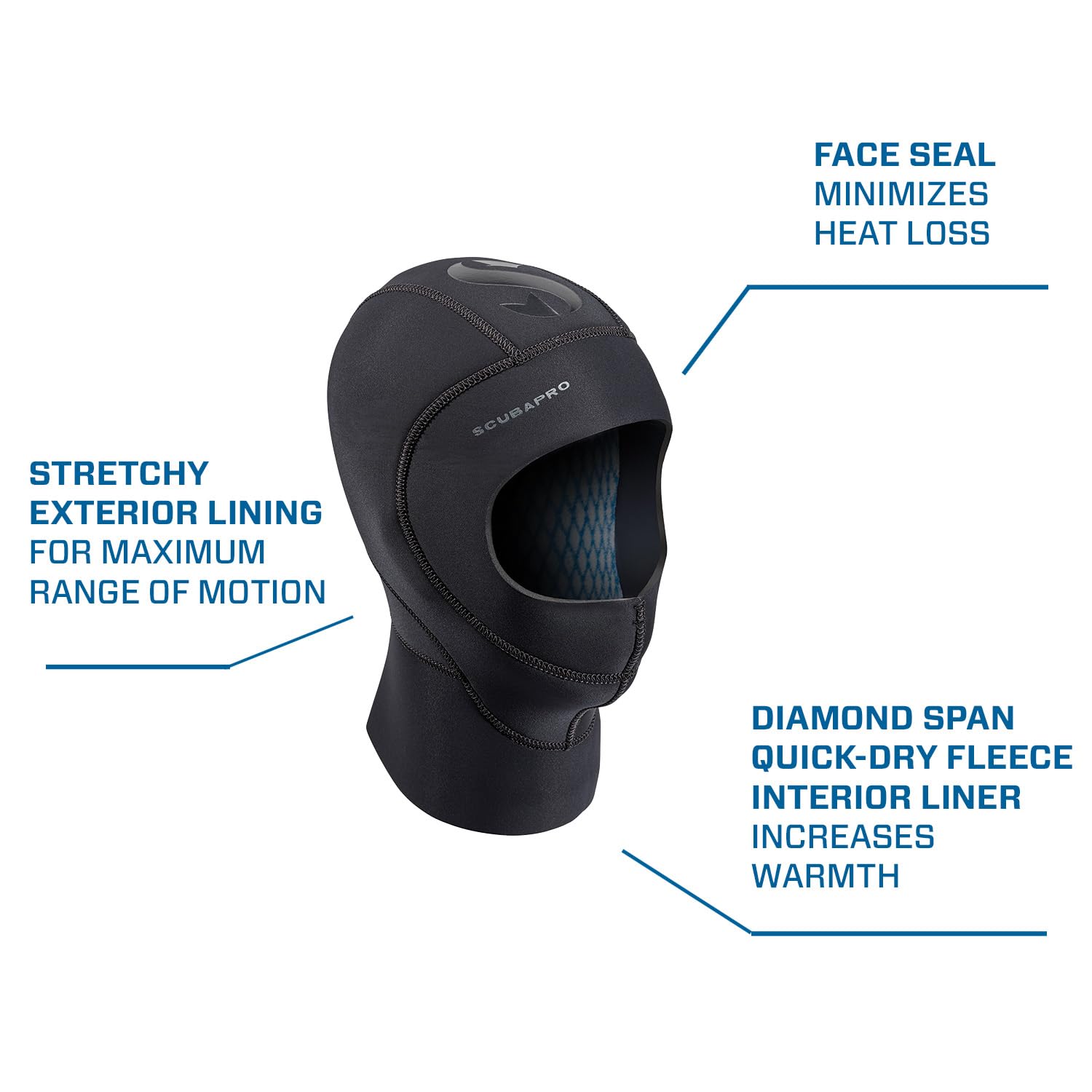SCUBAPRO Hotte de plongée Exodry/Trilame 6/4 mm