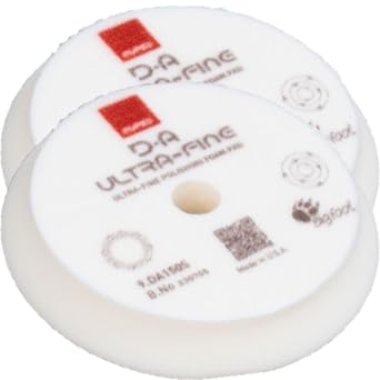 RUPES D-A Series 6 Orbital Foam Polishing Pads Bundle - Includes 2 Fine, 2 Ultra Fine and 2 Coarse Foam Pads - Tailored to Meet the Diverse Needs of Automotive Detailing