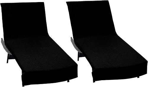 Miniatura 14 de COTTON CRAFT Funda para silla de piscina – Paquete de 2 – 100% algodón – Toalla de rizo suave hilado en anillo para spa – Funda para silla de playa