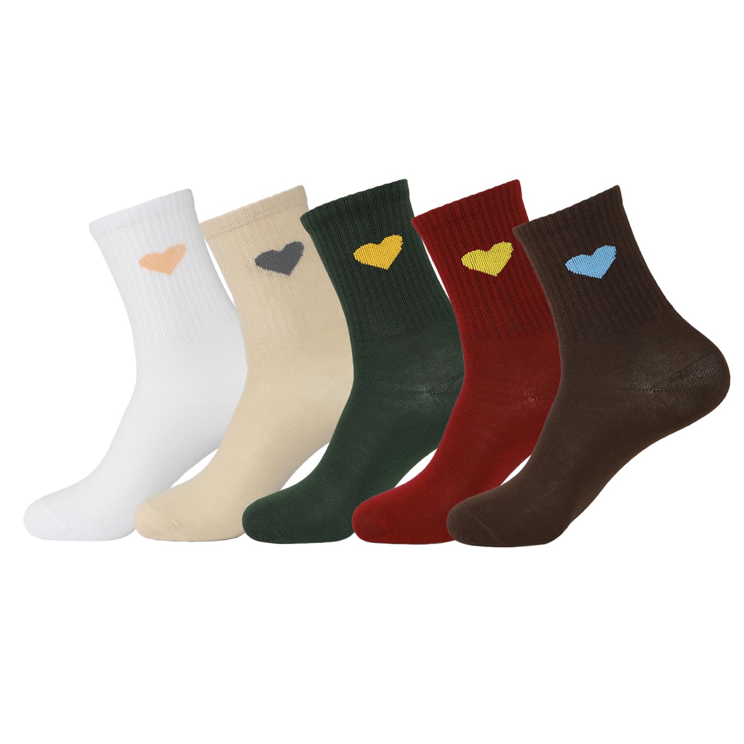 7DayOtterChristmas Women's Mens Athletic Socks - Breathable,Odor-resistant,Comfortable,Cute Heart Design