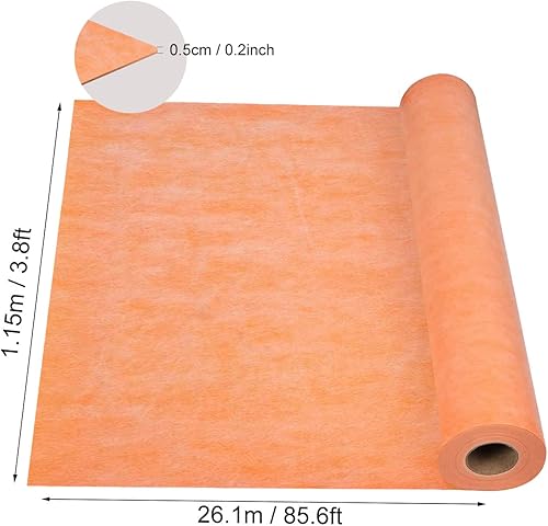 Vista 7 de Membrana impermeable para ducha de 3.8 pies x 87 pies cuadrados, membrana de ducha impermeabilizante de 19.7 mil de grosor, impermeable para paredes