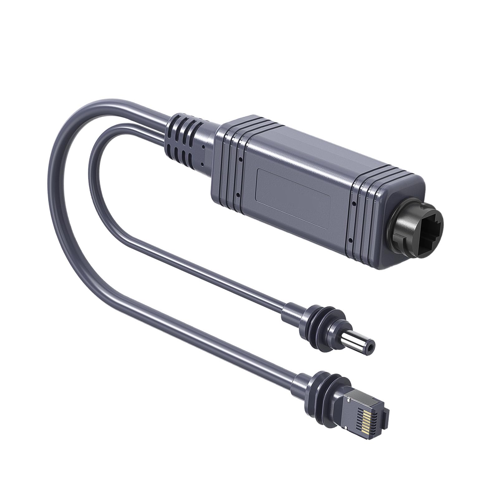 Adaptateur Répartiteur POE Gigabit Haute Puissance pour Transfert Ethernet Longue Distance, pour Caméras de sécurité, Téléphones VoIP, pour Usage Domestique et Commercial
