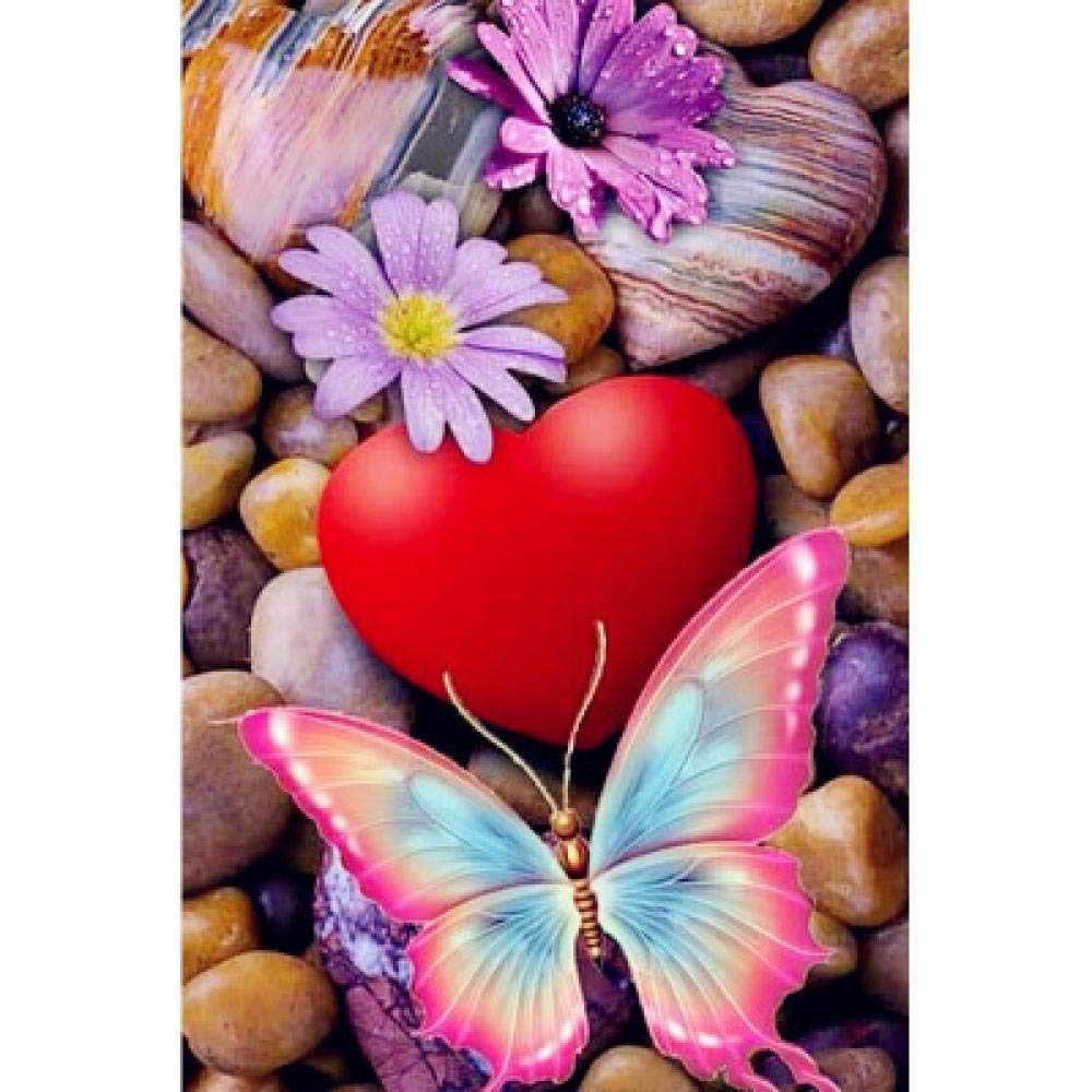 Mosaïque papillon broderie diamant 5D kit complet de loisir creatif mural 50x70