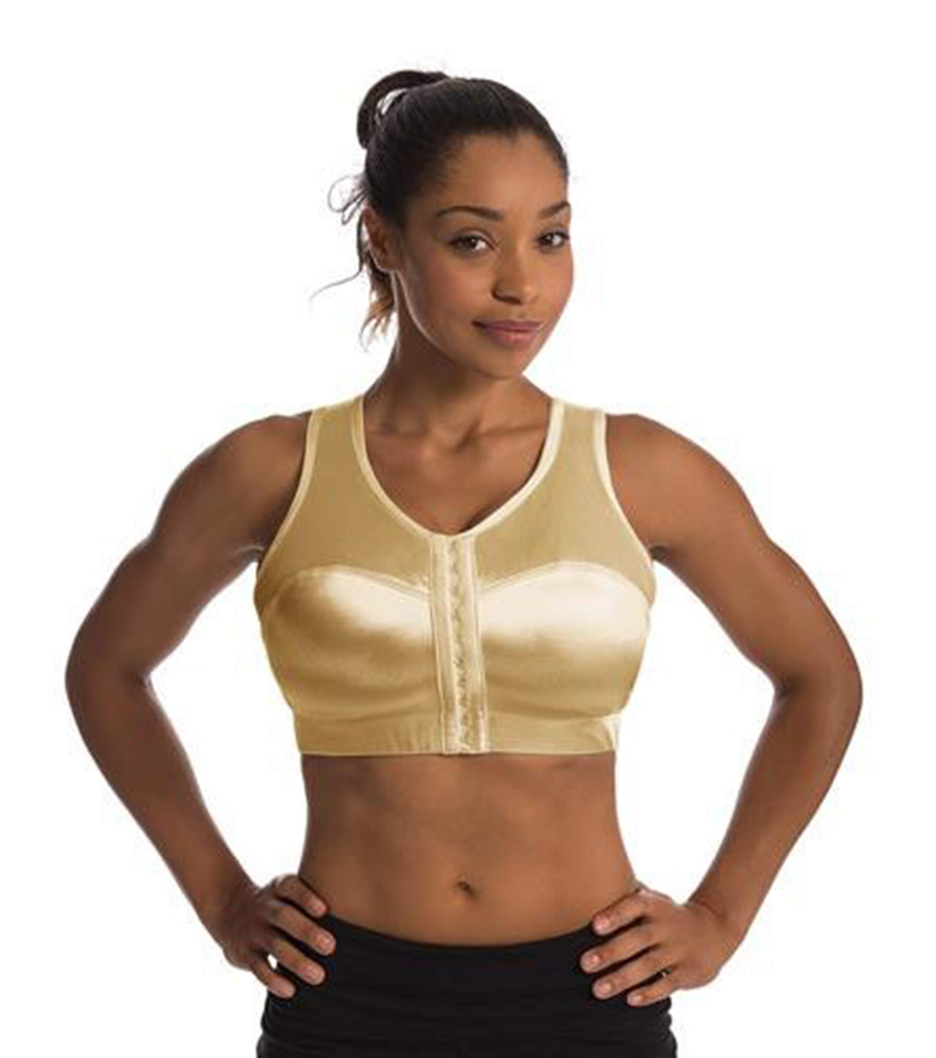 Enell Maximum Control Wire-Free Sports Bra, 2, Ecru