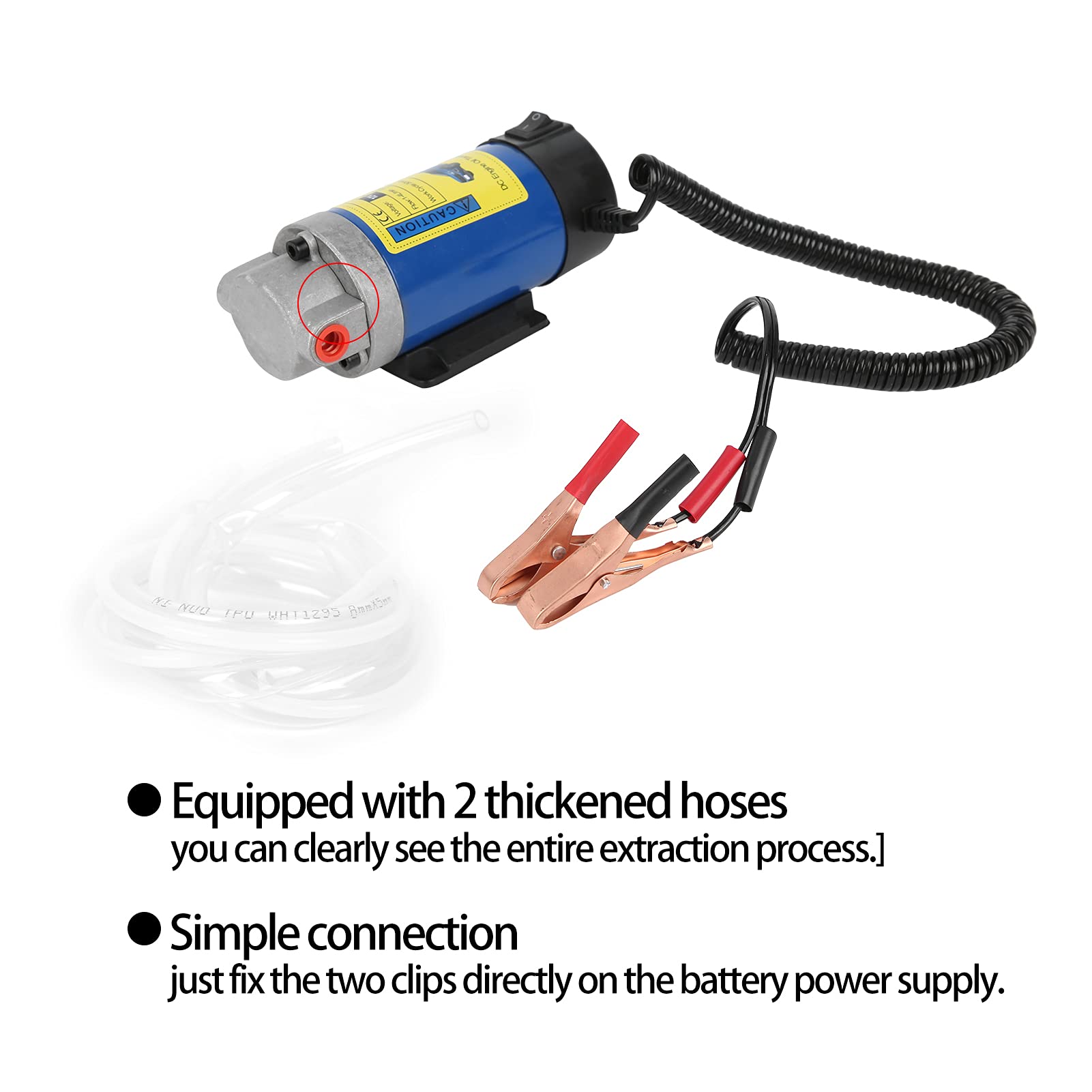 Oil Transfer Pump，12V Oil Extractor Pump 0-4L/MIN 100W Fluid Change  Extractor for Car Motorcycle Boats : Amazon.ae: Automotive