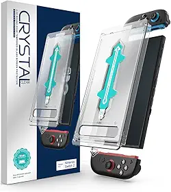 Película de Vidro 9H Protetor de Tela para Nintendo Switch 2 com Aplicador Automático | Kit de Instalação Fácil Sem Bolhas em 5 Segundos | Anti-Risco | Ultra Clear HD