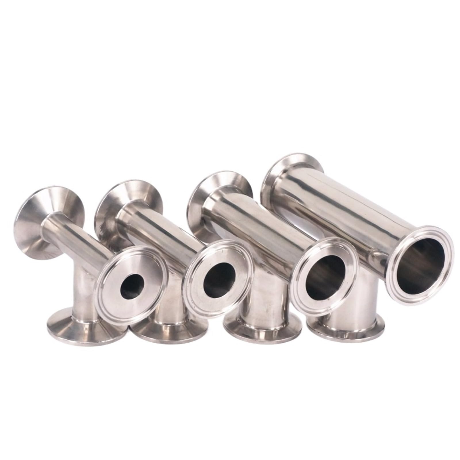 Tri Clamp 1.5 equal tee de acero inoxidable 304 para tubos de 19mm con ferrule de 50.5mm