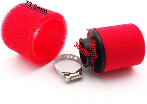 Miniatura 2 de Filtro de aire de espuma rojo de 1.496 in para CRF50 XR50 Mini Motocross Motocross ATV Pit Dirt Bike