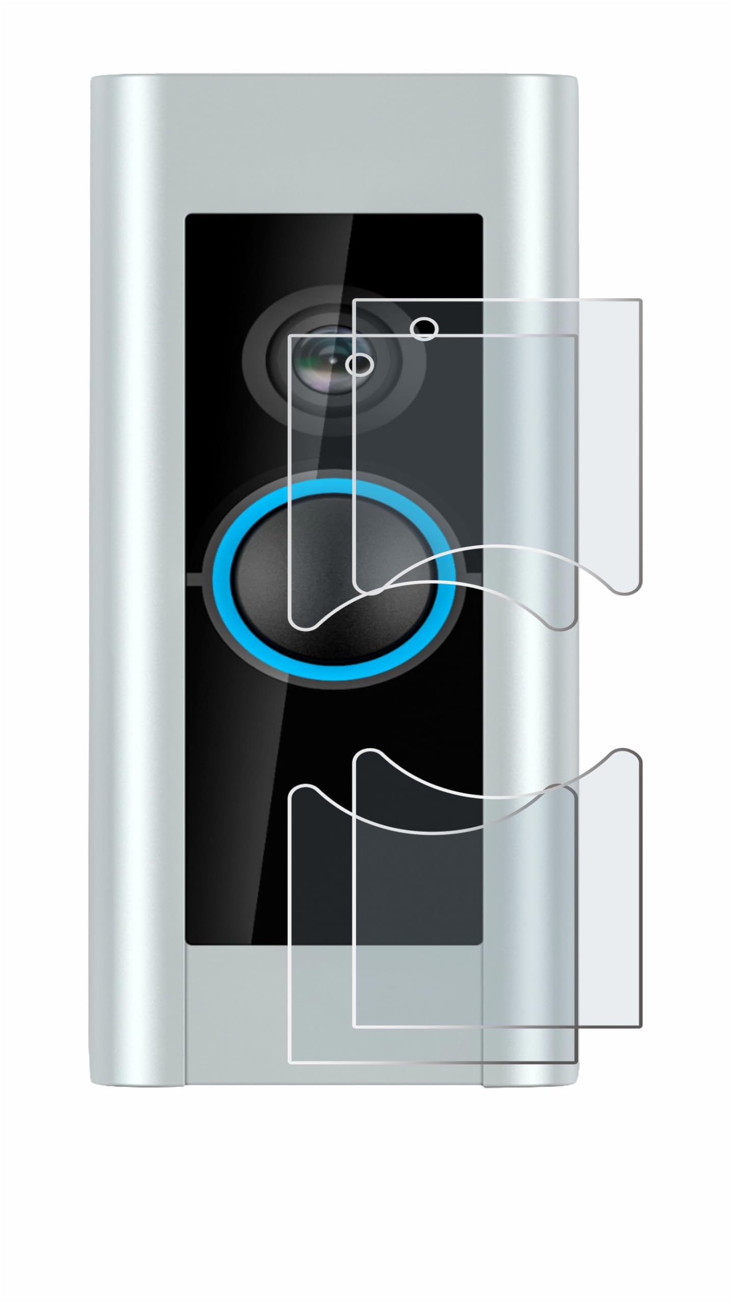 Brotect Pellicola Vetro Ibrido Per Ring Video Doorbell 4 E 3 | Protezione Schermo 3 Pezzi | 9H