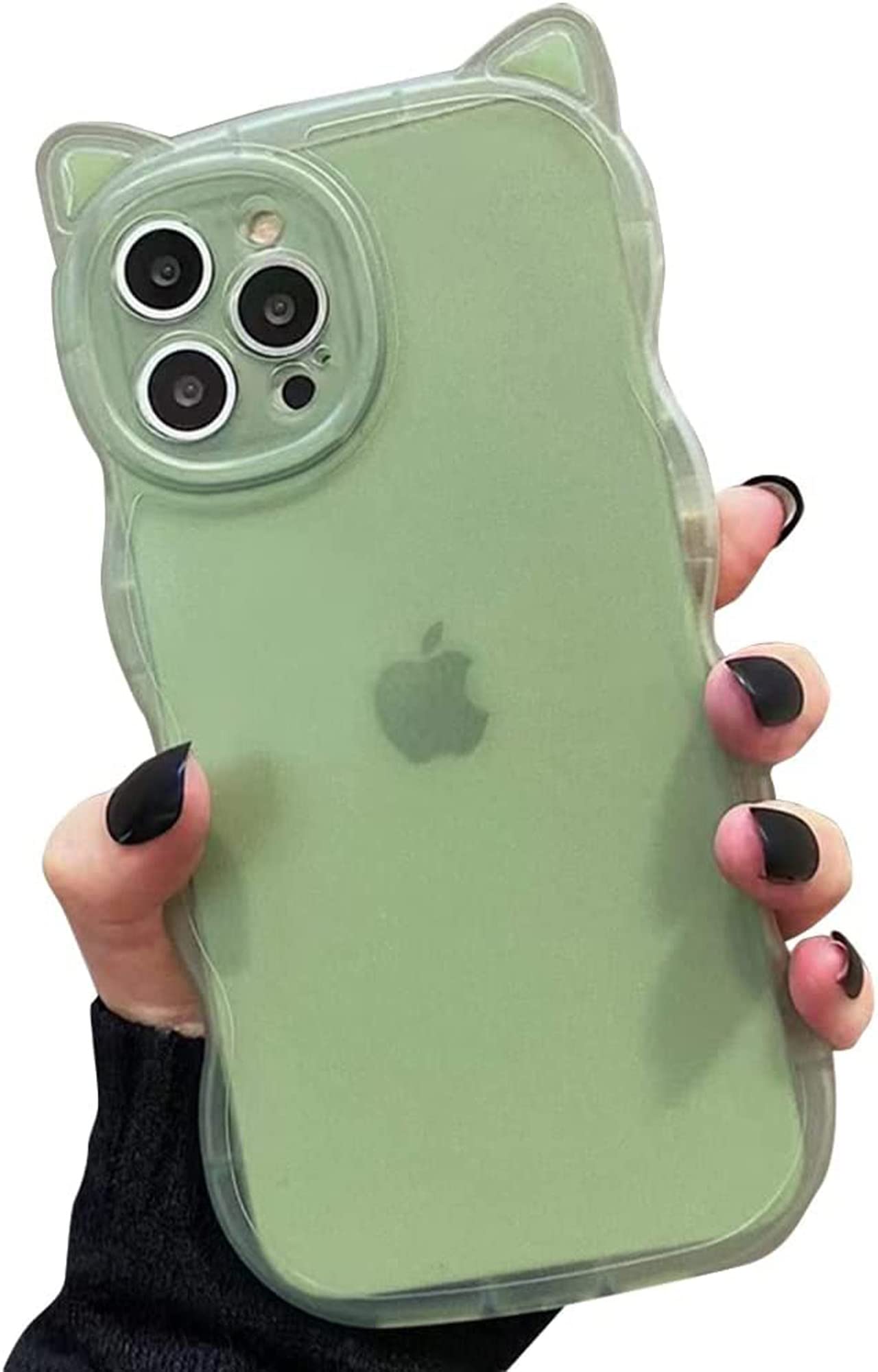 Amazon.co.jp: Kodani iPhone15 ケース 対応 カバー かわいい 3D 猫耳