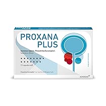 Proxana Plus, Integratore a Base di Serenoa Repens, Licopene, Epigallocatechin Gallato, Acido Ellagico, Selenio e Zinco, Svolge Effetti Favorevoli sulle Funzioni della Prostata, 15 Capsule Molli