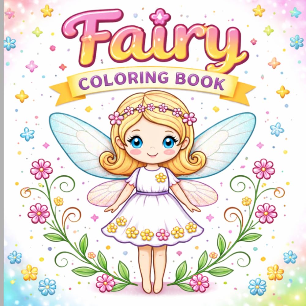 Magical Fairy Coloring Book: Whimsical Wings and Cloud Adventures for Kids