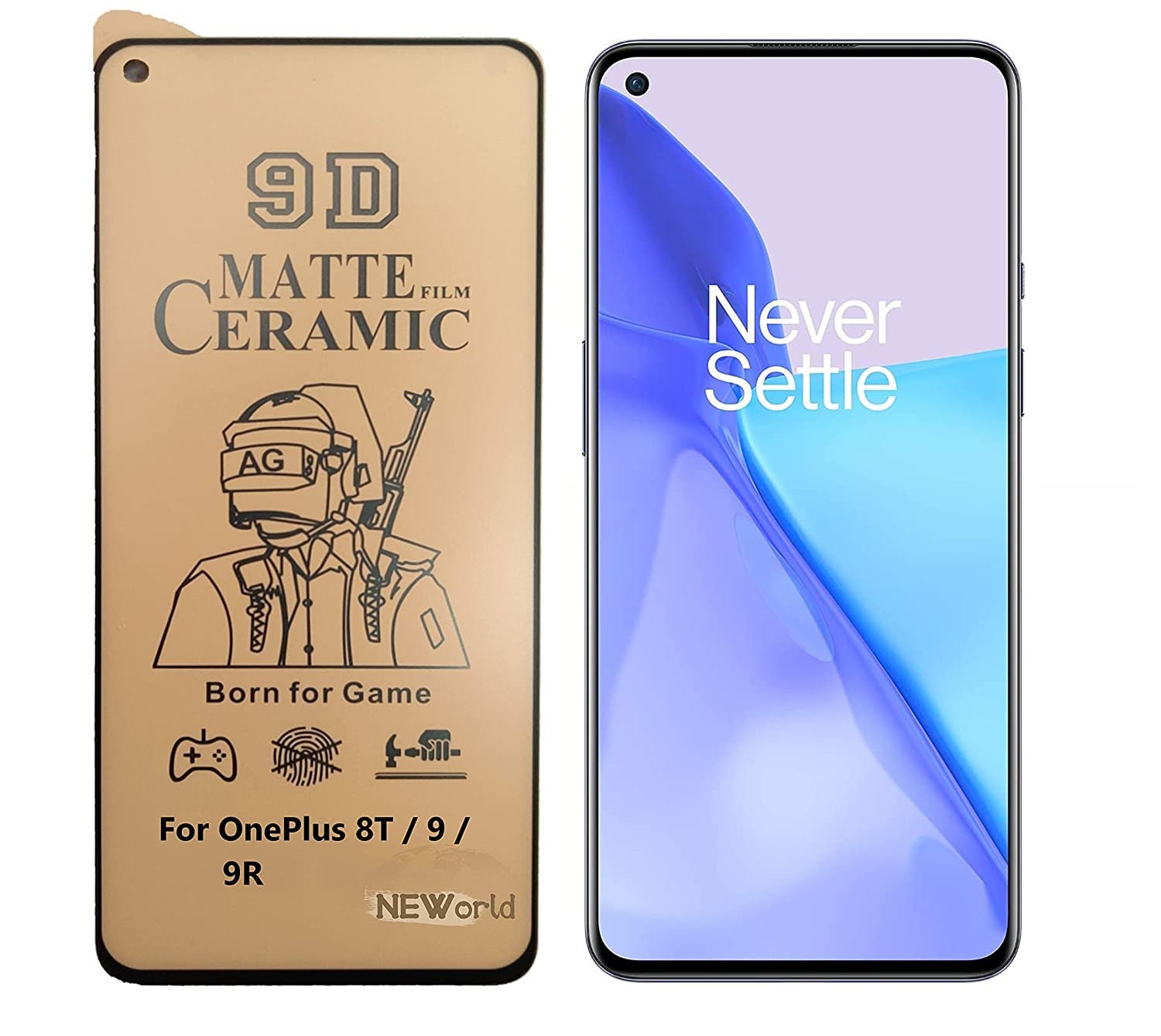 Dashmesh Shopping® Screen Protector For OnePlus 9R Gaming Series Tempered Glass Matte edge to edge full coverage guard Unbreakable Ceramic Material compared to Glass which is breakable (B09JGLCF7N) Amazon Price History, Amazon Price Tracker