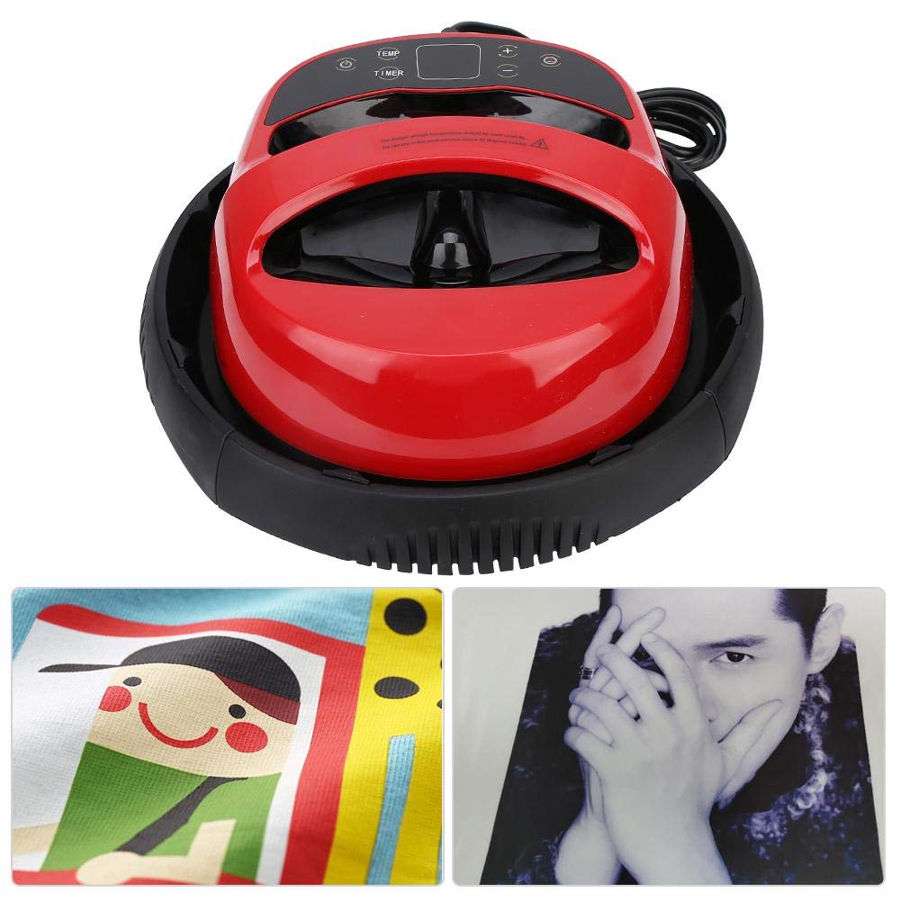 Heat Press Machine,1000W Multifunction Portable Mini Easy Press Sublimation Temperature Control Printer with Digital Touch Screen Display for Tshirts/Bags/Hat/Cap/Plate (9.1 x 11.8")(UK Plug)