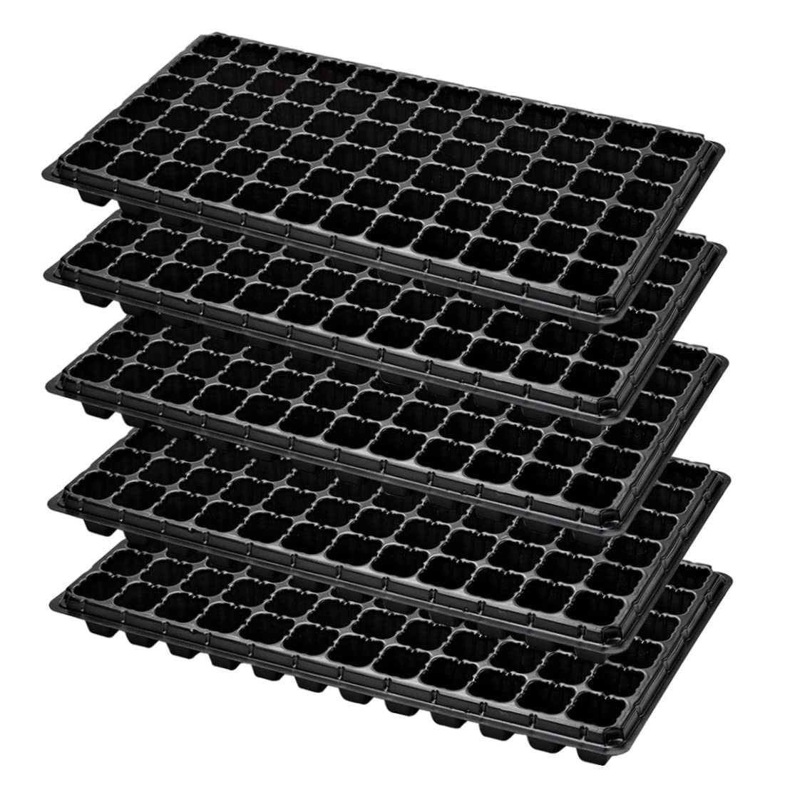 Seedling Nursery Tray 72 Cell Seed Starter Tray Nursery Pot for Planting Seedlings Propagation Germination Plugs 5PCS