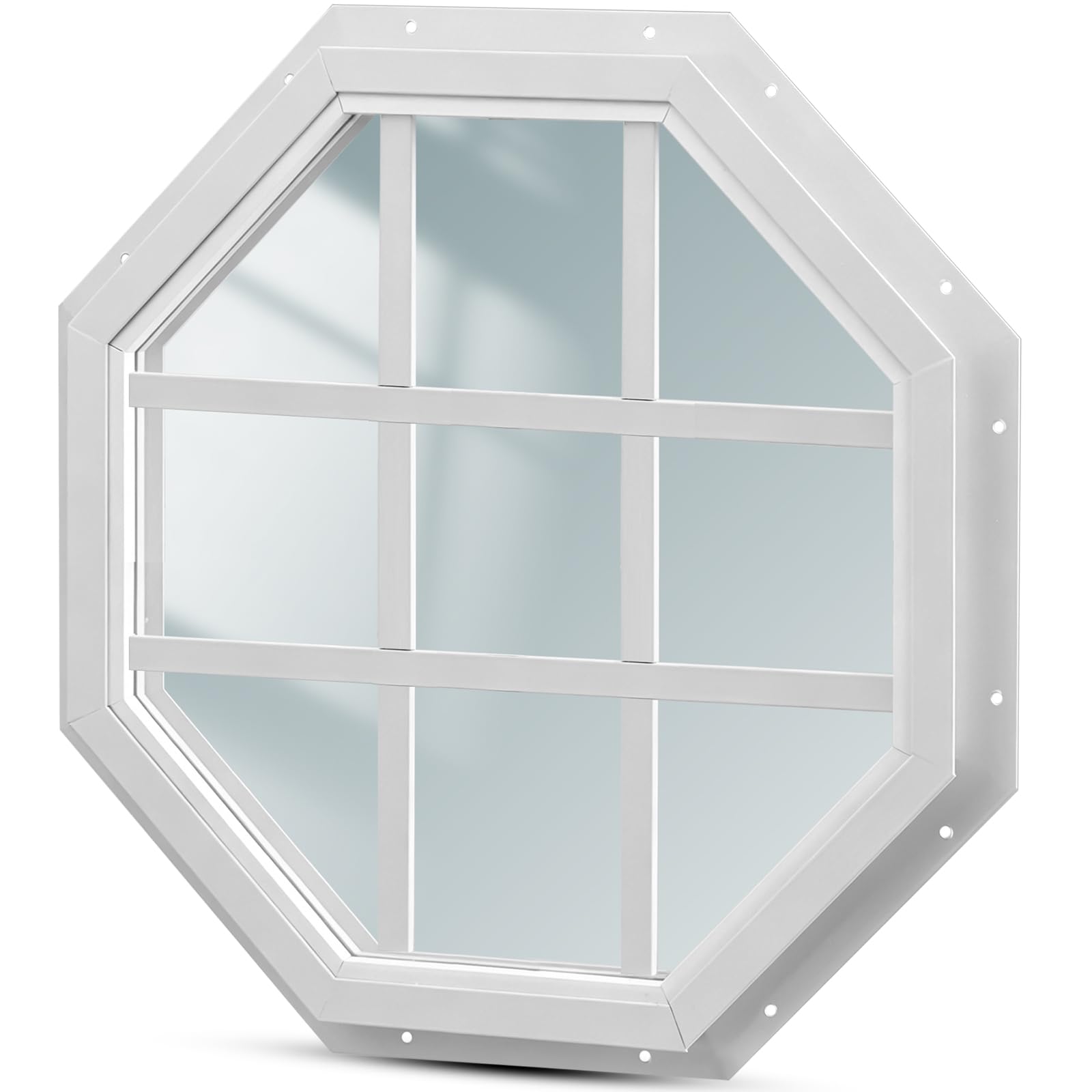 Ventanas para casas de juegos octogonales Riakrum con vidrio templado de seguridad