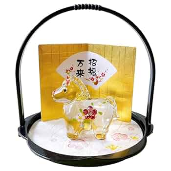 ガラス工芸 馬と騎手 躍動感あふれるインテリア置物 カウボーイ 馬 午年 Amazon.co.jp: 干支 午 ガラス 置物 馬 うま 2026年/ 午 ﾗｲﾝｽﾄｰﾝ