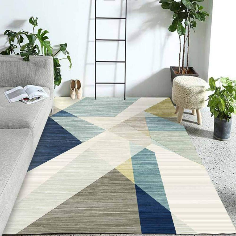 Tapis antidérapant salon en velours de cristal résistant à l'usure et soft touch 180x280