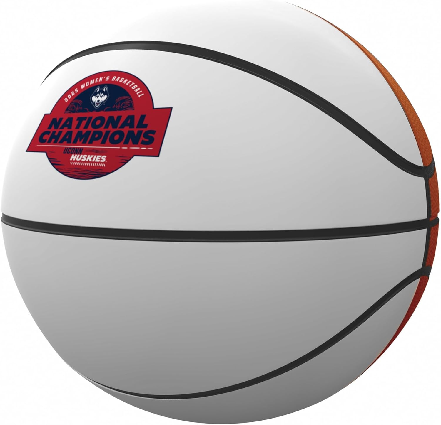 Logo Brands 2025 Women's March Madness NCAA Basketball National Champions Autograph Basketball - Features White Panels for Signatures, Perfect for Collectors Fans to Collect